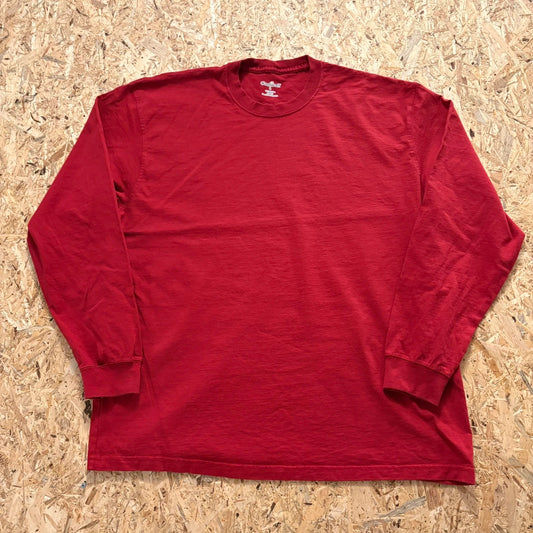 Carhartt Red Long Sleeve T-Shirt Since 1889 Back Graphic Vintage Workwear Size Large