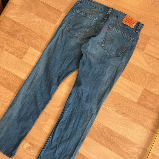 Levis 511 Mid Wash Slim Straight Leg Vintage Denim Jeans Mens