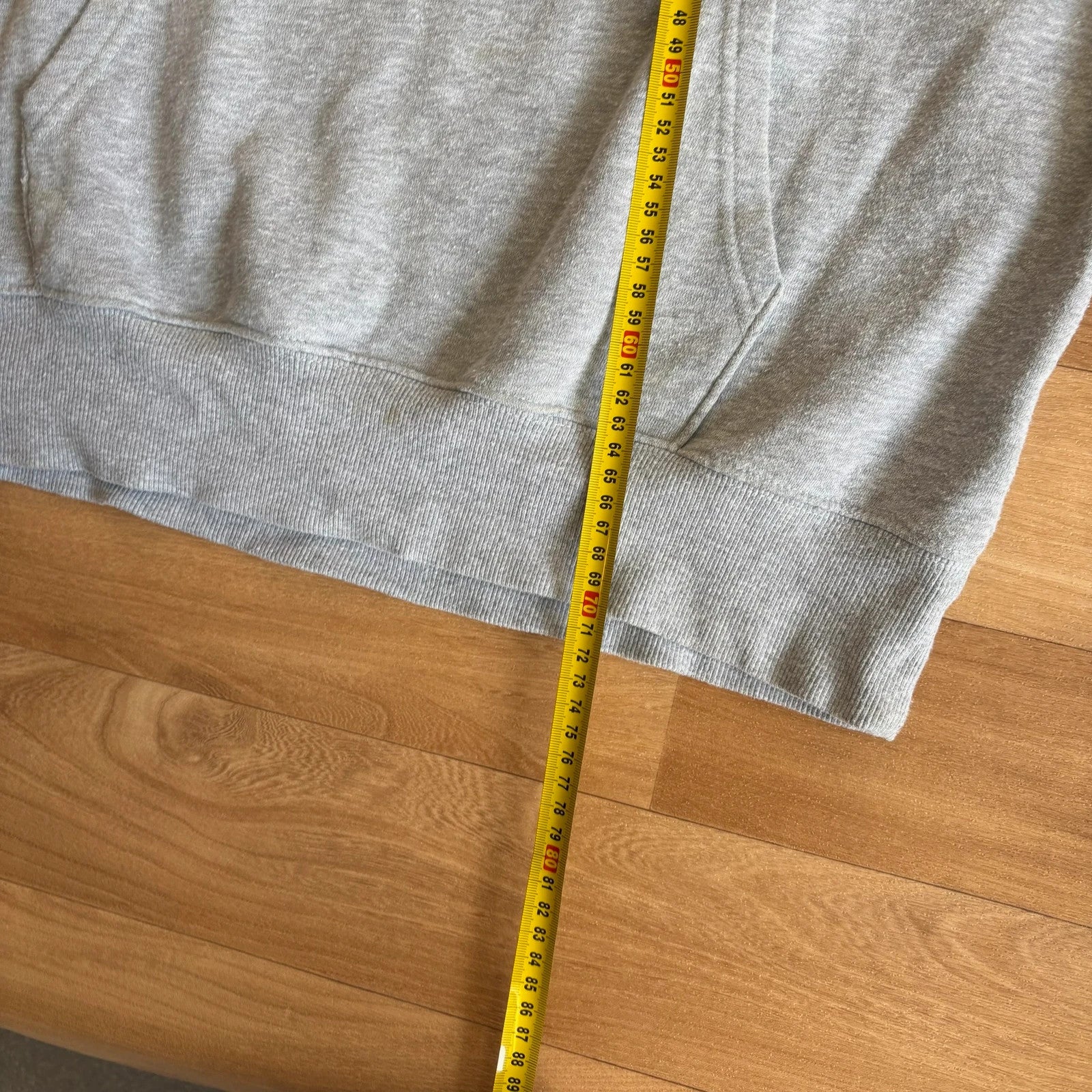 The North Face Grey Marl Logo Embroidered Vintage Hoodie Outdoor Streetwear Mens