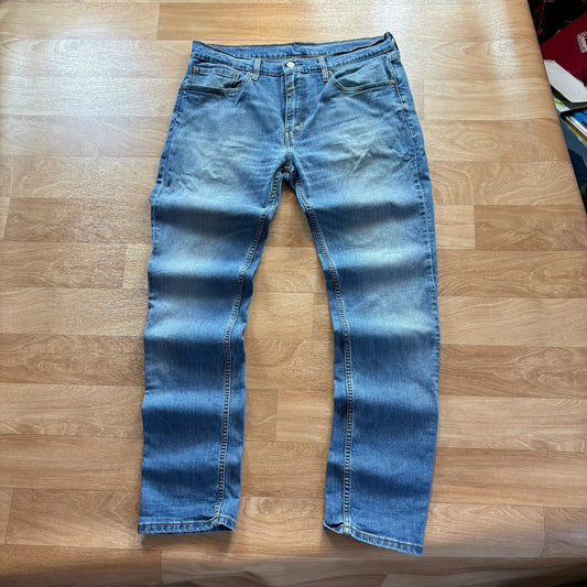 Levis 511 Light Wash Slim Straight Leg Vintage Denim Jeans Casual Mens
