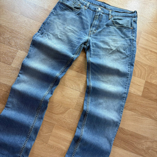 Levis 511 Light Wash Slim Straight Leg Vintage Denim Jeans Casual Mens