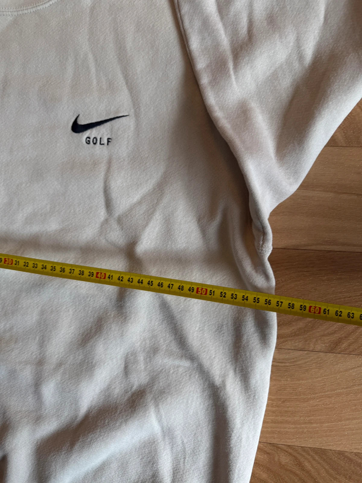 Nike Sportswear White Swoosh Sleeve Spellout Vintage Streetwear Crew Sweatshirt Mens