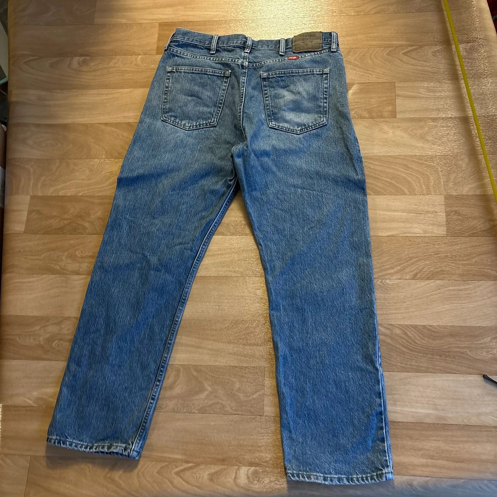 Wrangler Blue Denim Workwear Rugged Mens