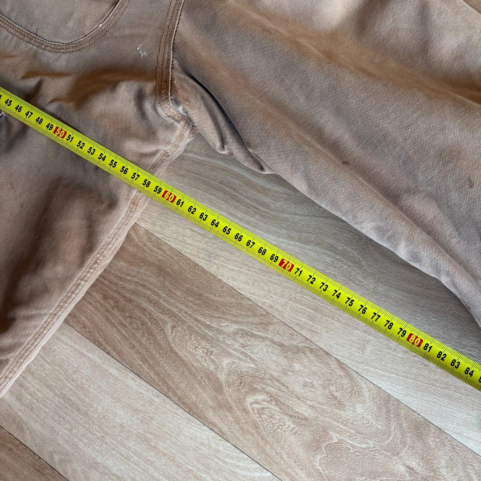 Dickies Tan Duck Canvas Sherpa Lined Hood Zip Up Workwear Jacket Vintage Distressed Mens
