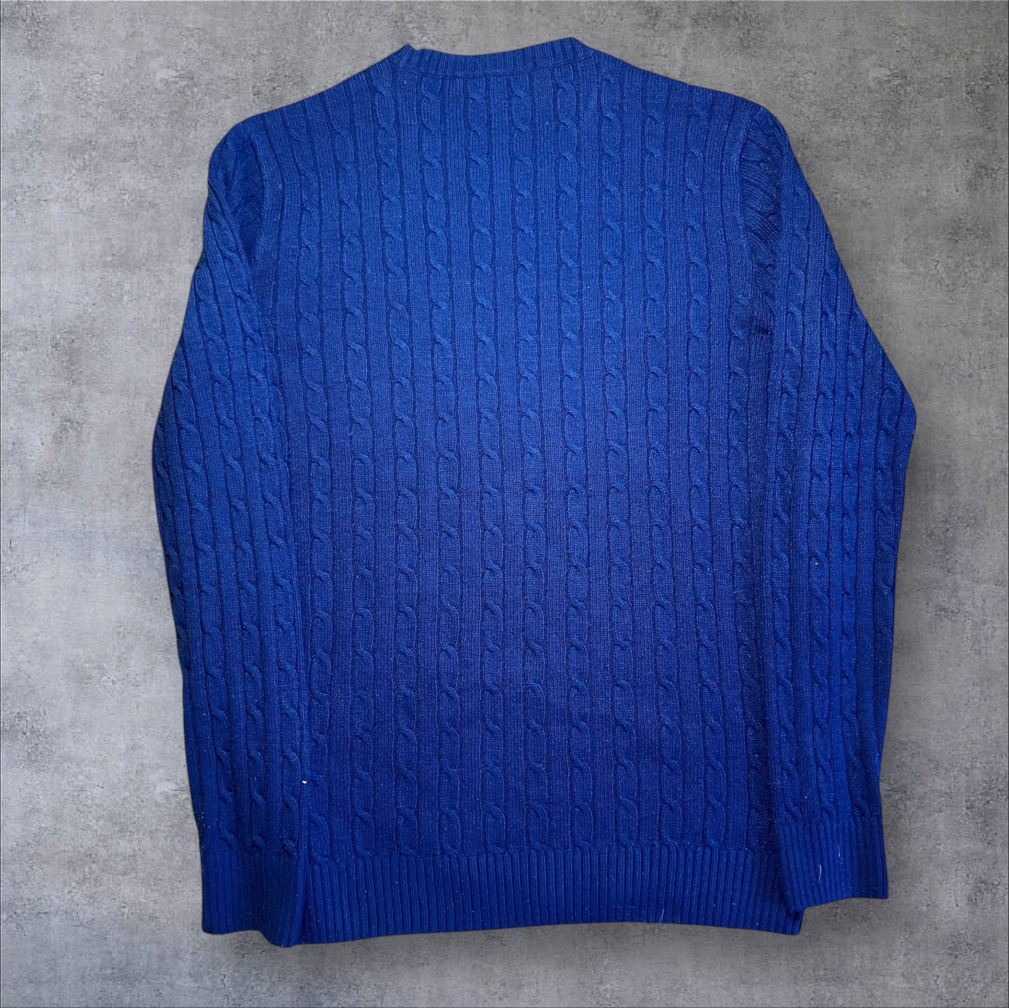 Ralph Lauren Blue Cable-Knit Sweater