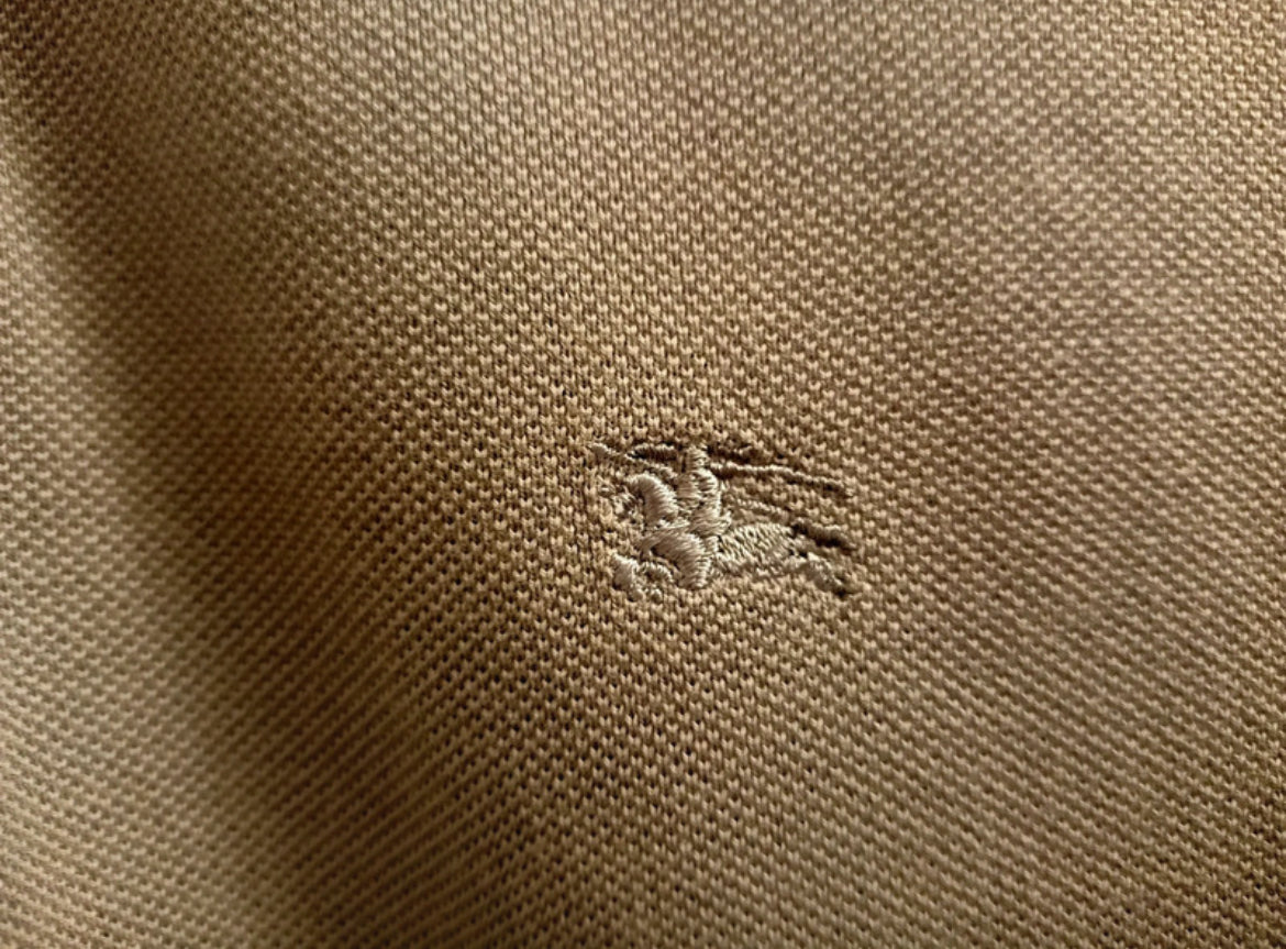 Burberry grey polo shirt