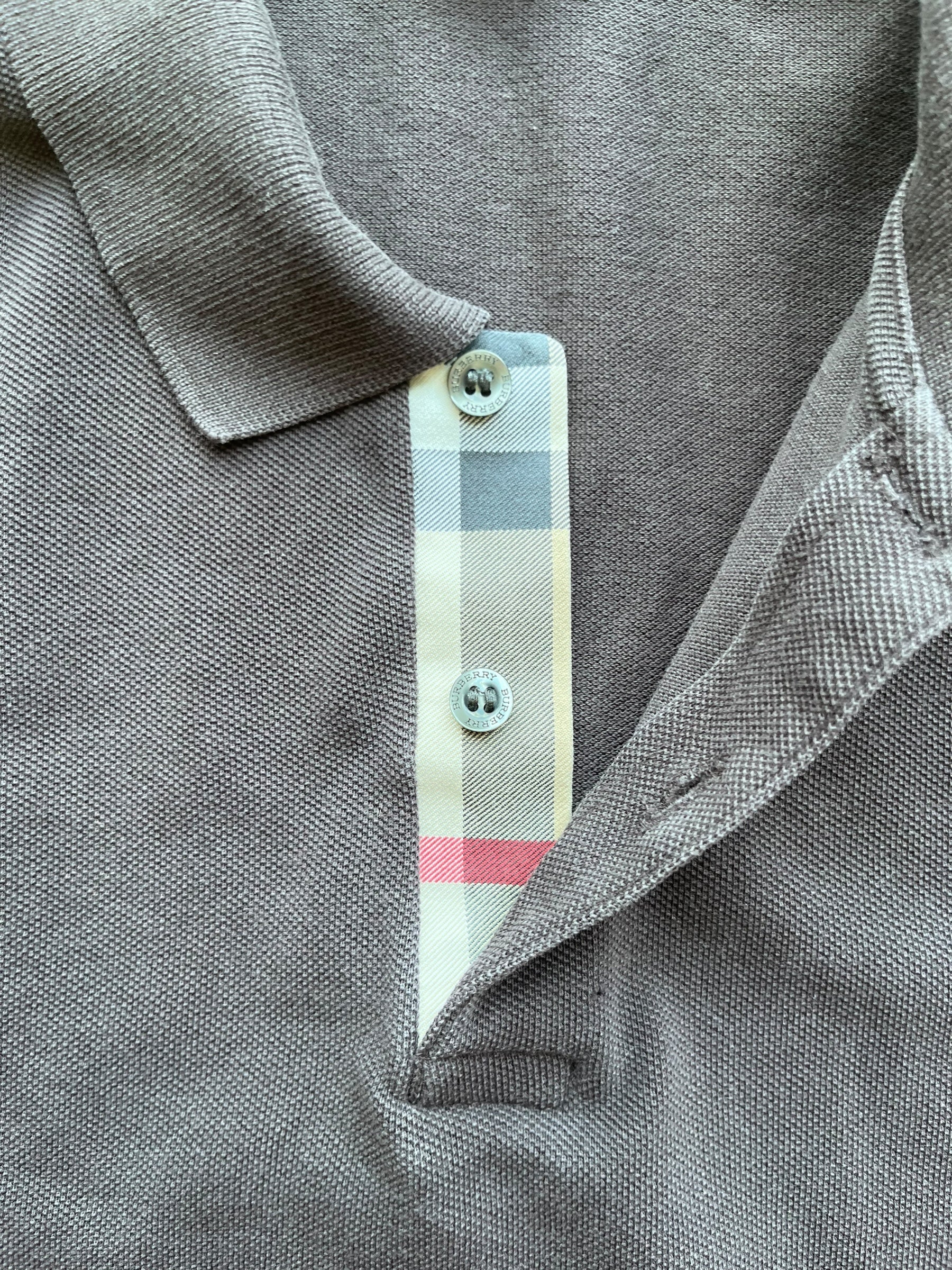 Grey Burberry collared slim fit Shirt