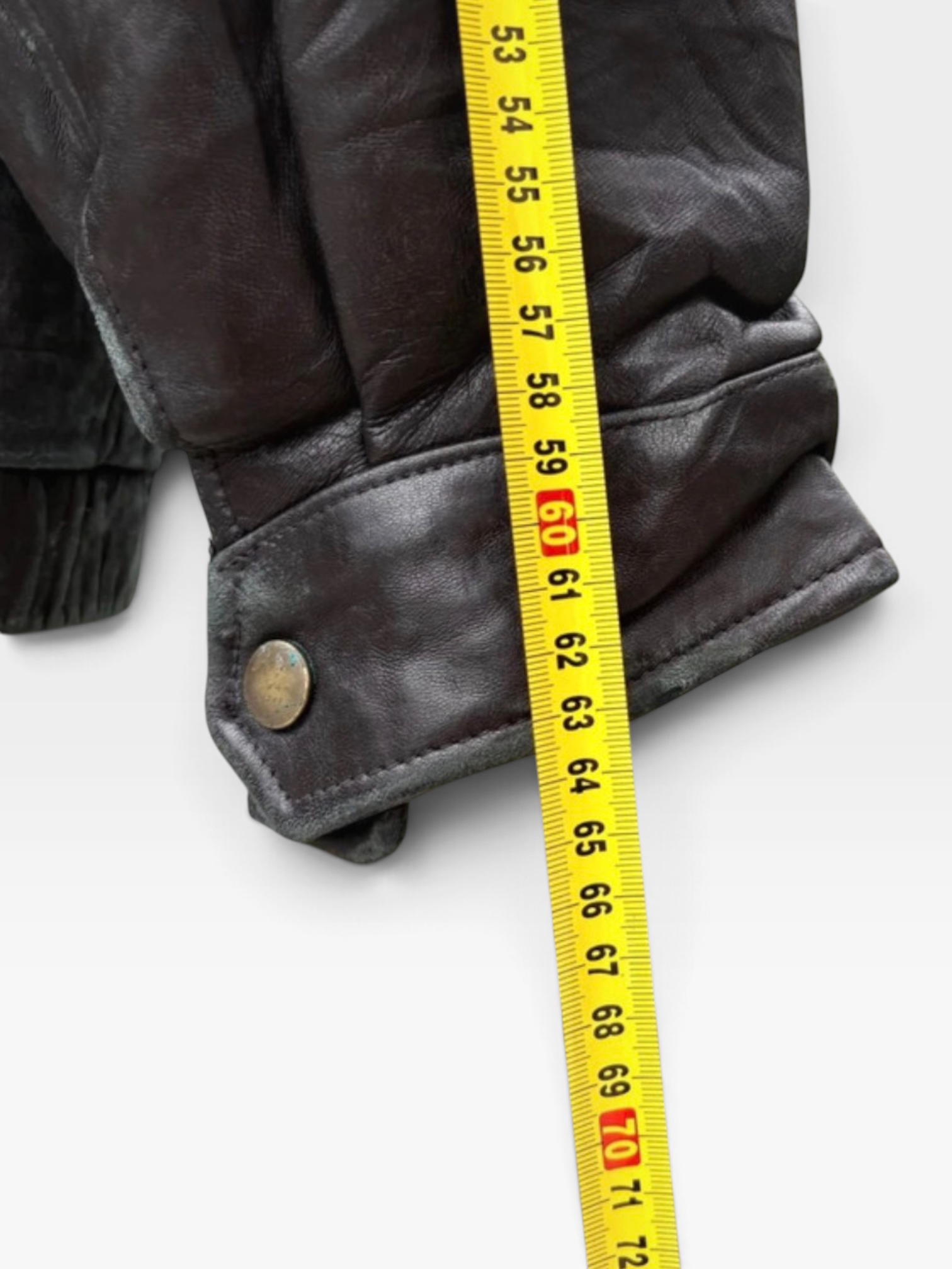 Vintage Cherokee Genuine Leather Bomber Jacket in Chestnut Brown, XL