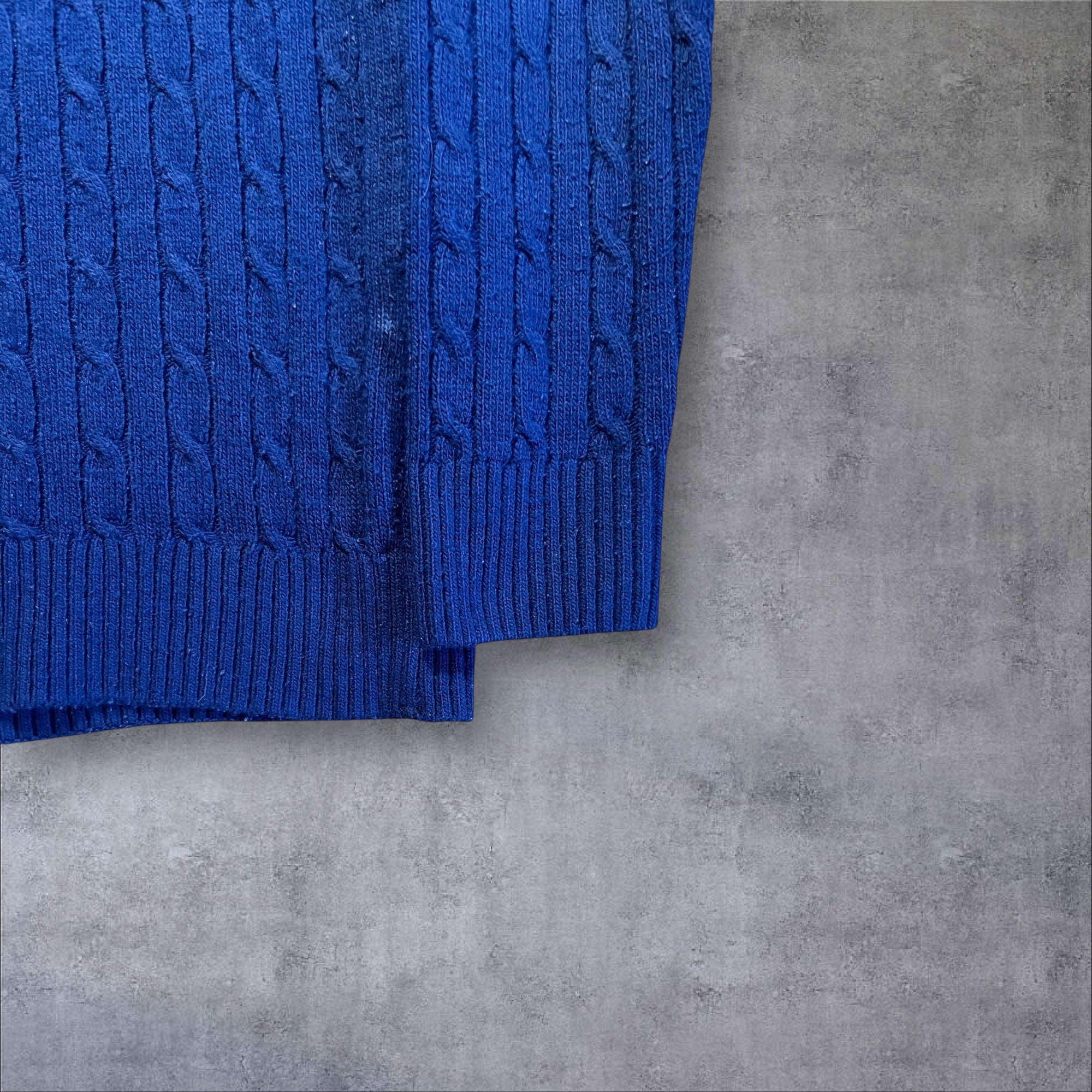 Ralph Lauren Blue Cable-Knit Sweater