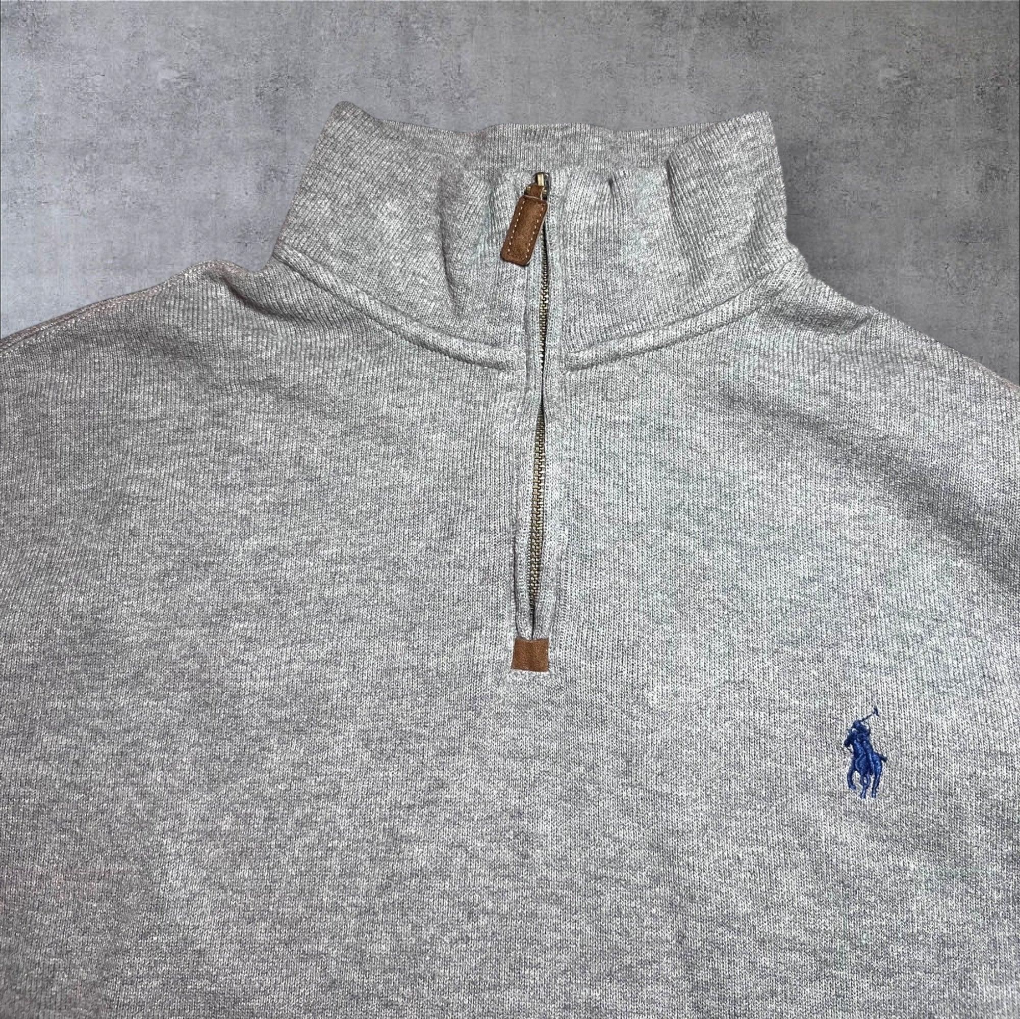 Polo Ralph Lauren - Grey Quarter Zip Sweater