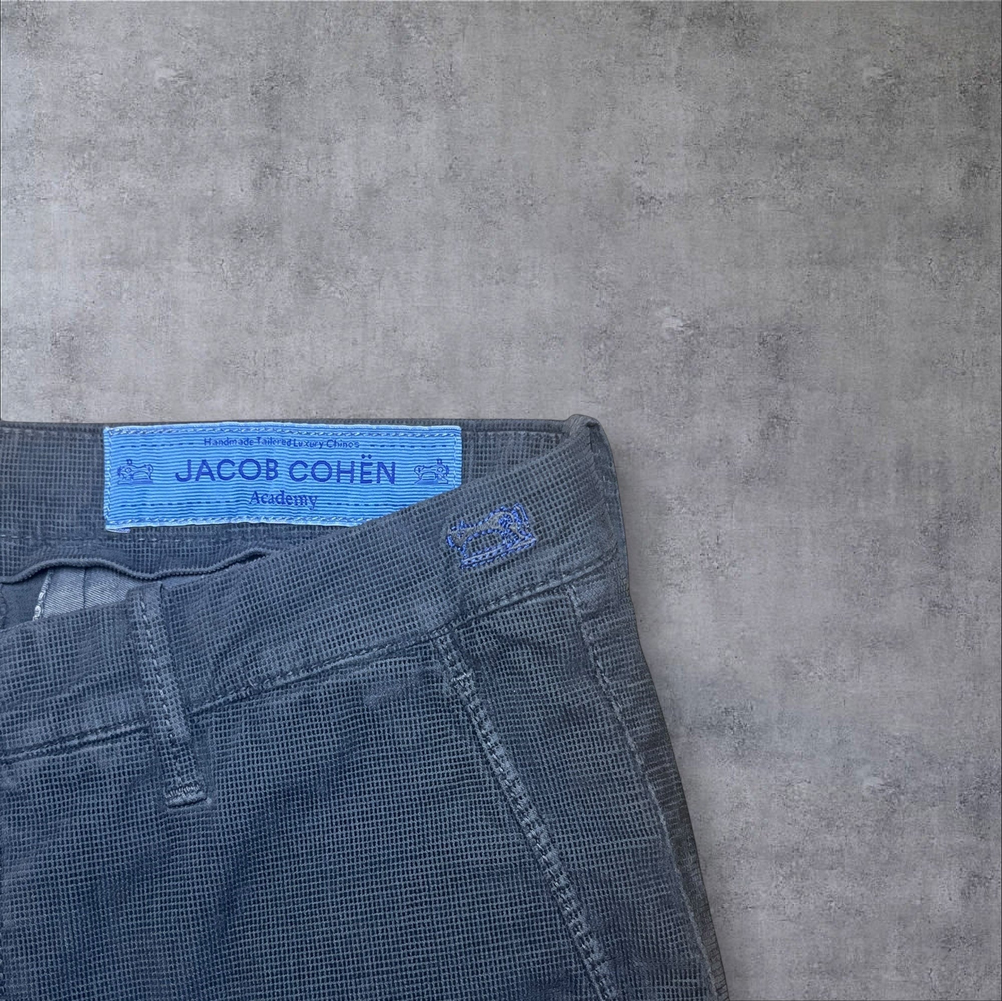 Jacob Cohen - Grey slim fit low rise trousers