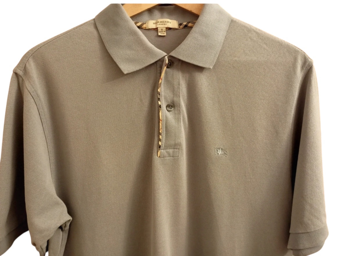 Burberry grey polo shirt