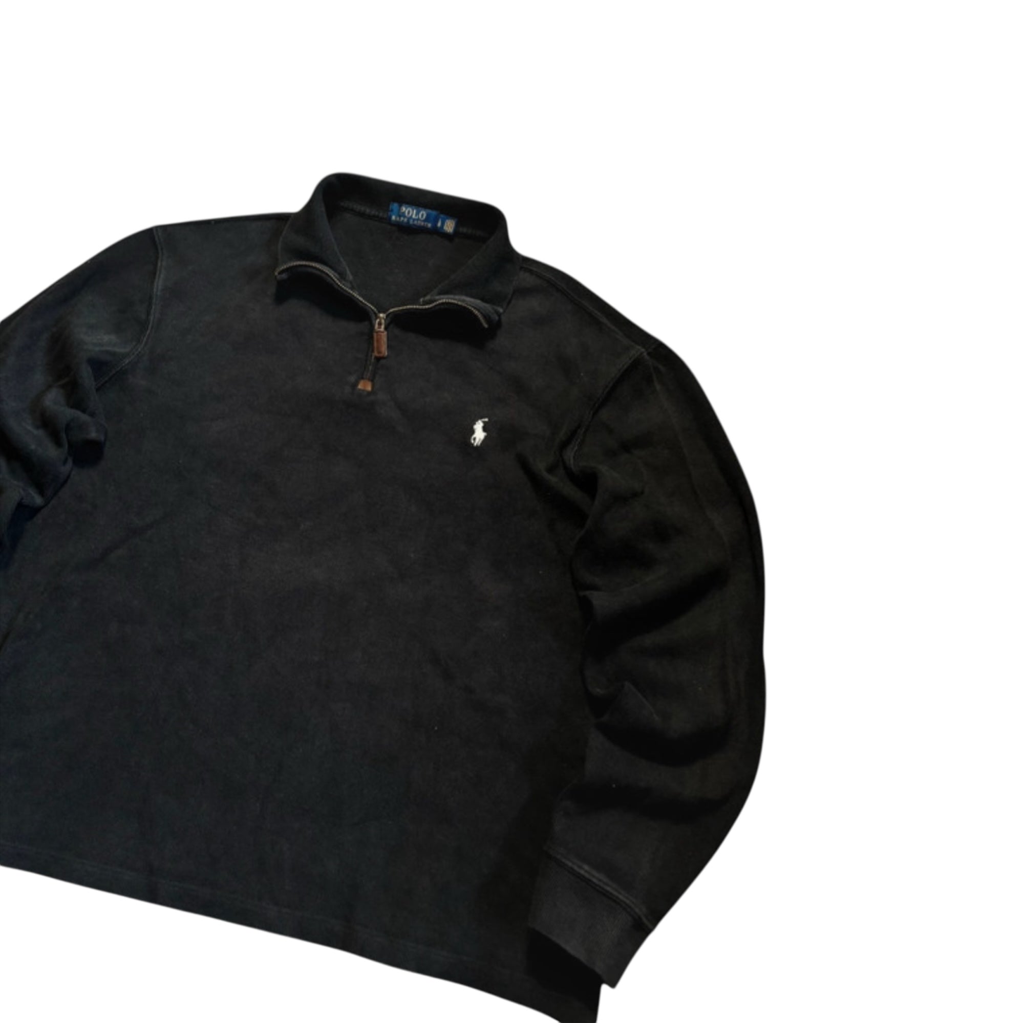 Polo Ralph Lauren Quarter Zip Sweater – Black (Size L)