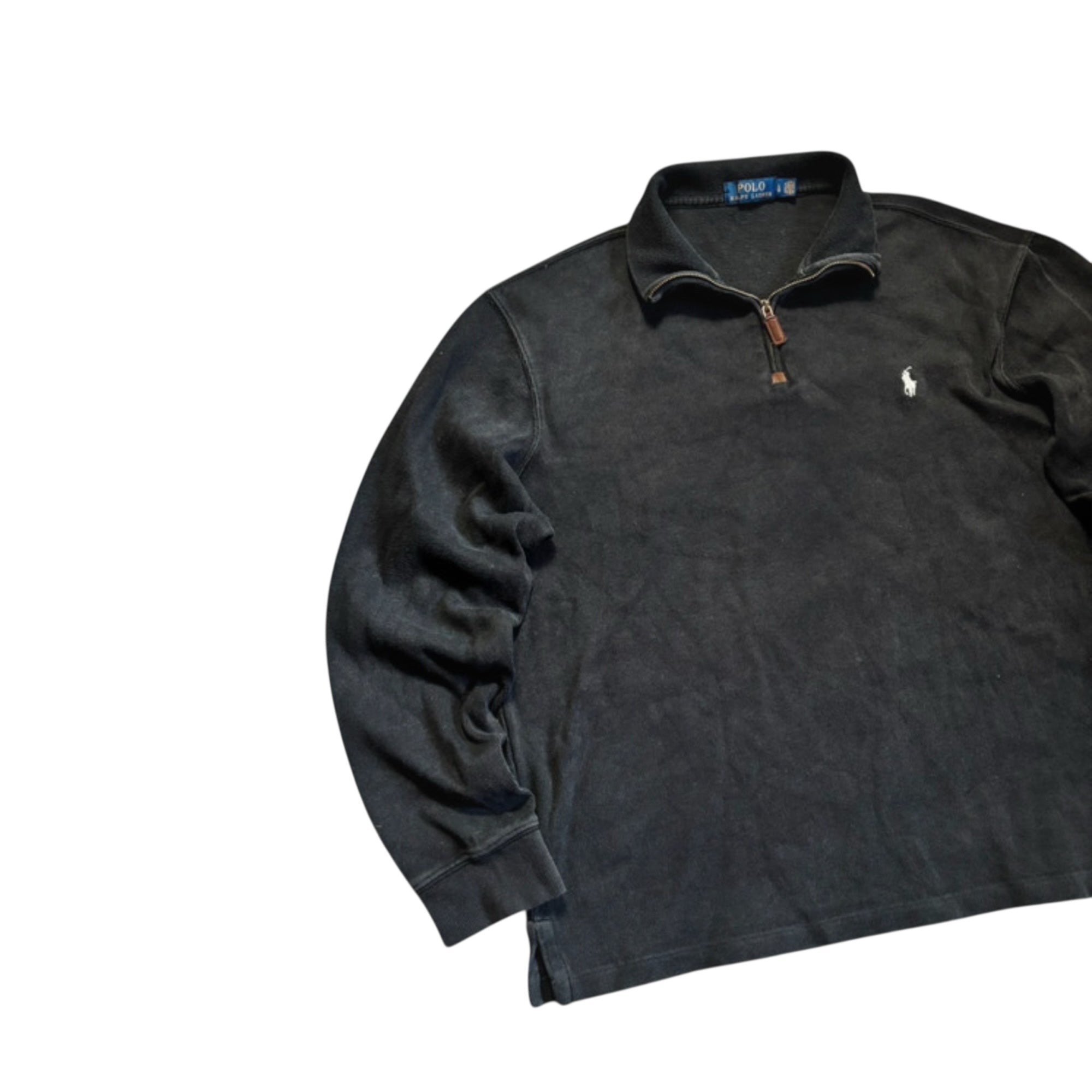 Polo Ralph Lauren Quarter Zip Sweater – Black (Size L)