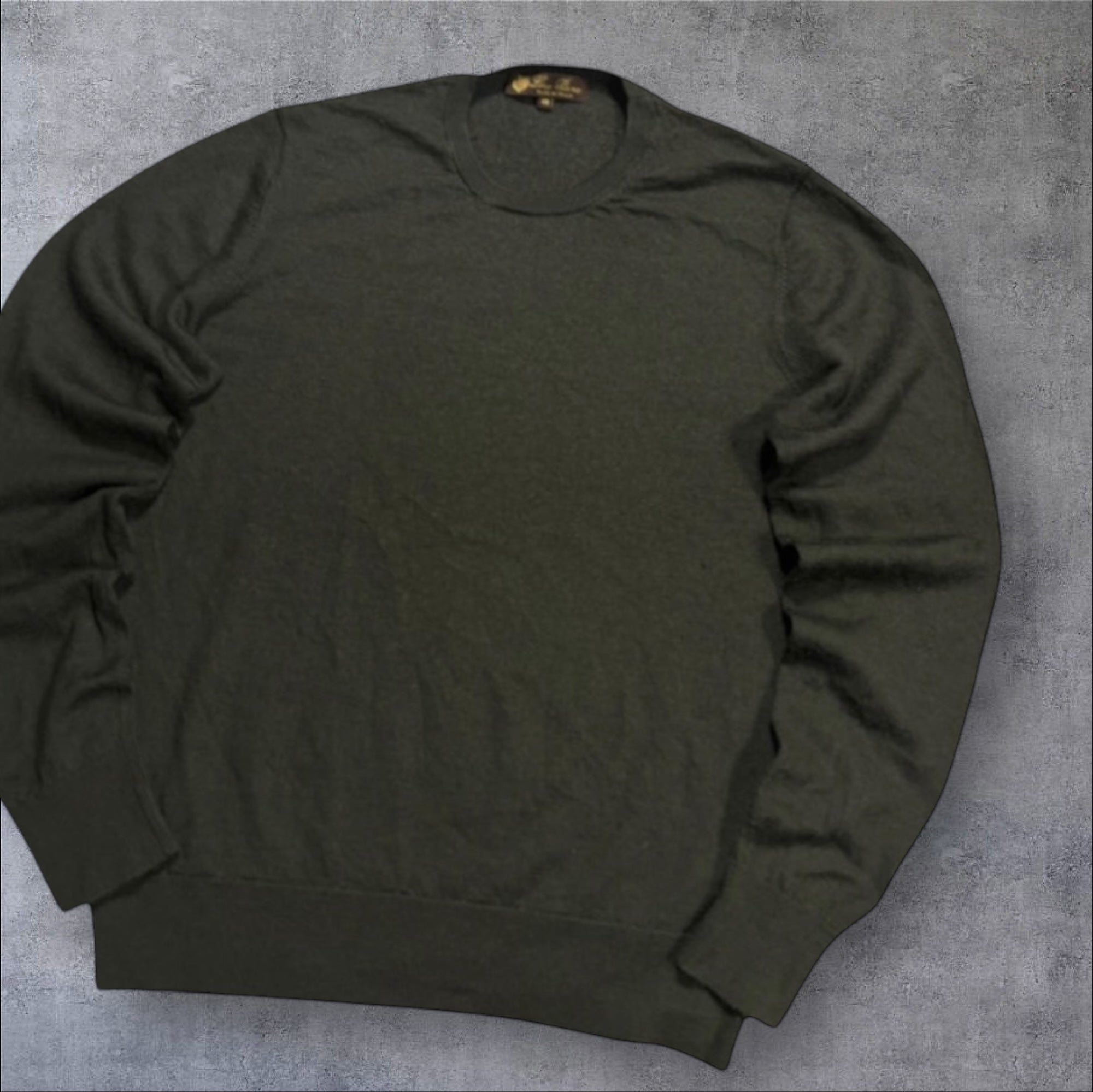 Loro Piana Fine Wool Sweater – Dark Green (Size S)