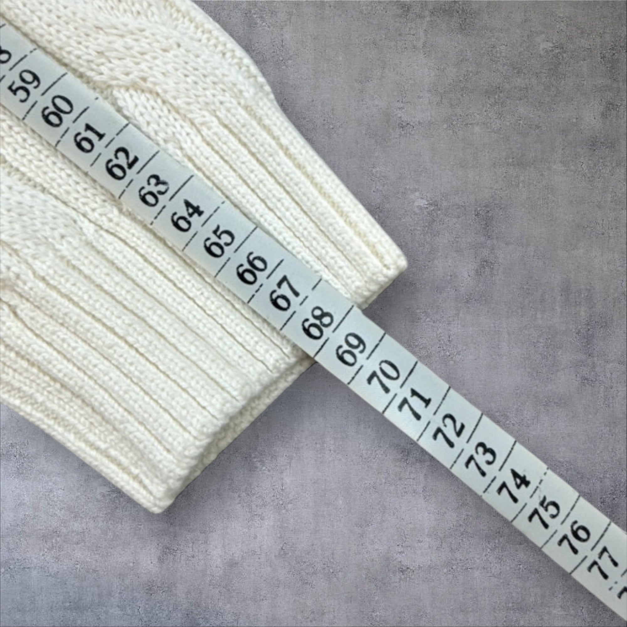 Polo Ralph Lauren creamy White cable knit 1/4 zip sweater