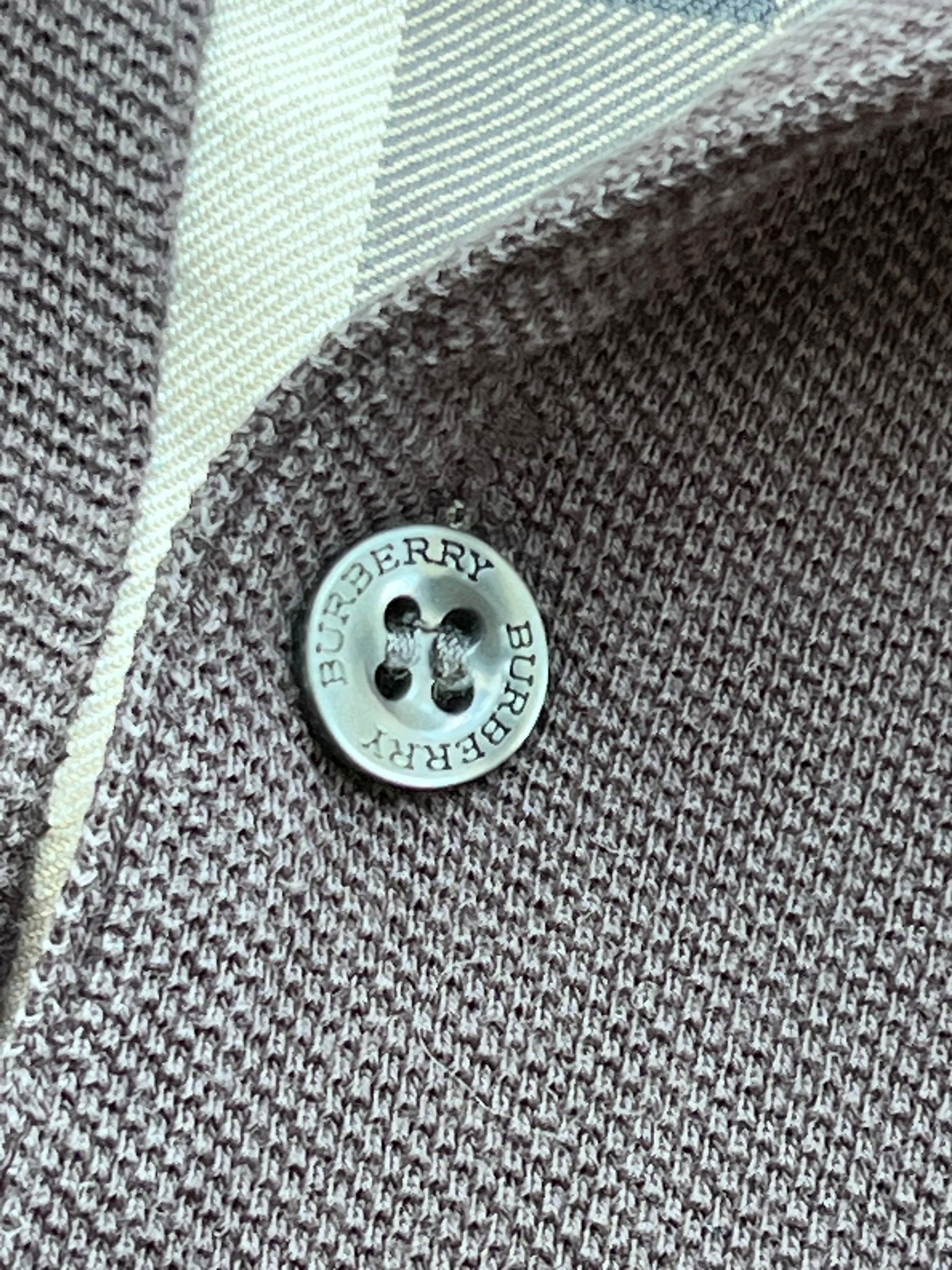 Grey Burberry collared slim fit Shirt