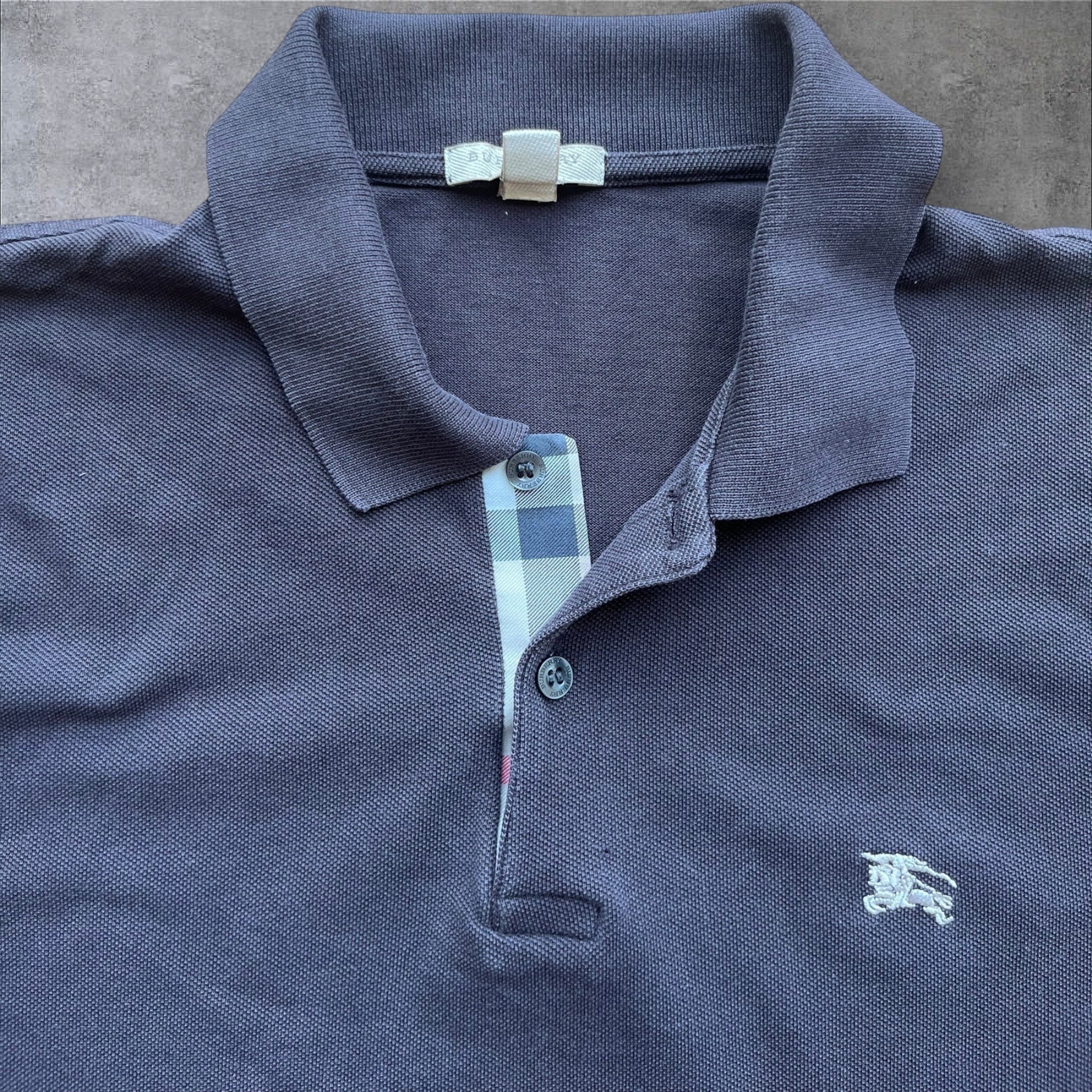 Grey Burberry collared slim fit Shirt