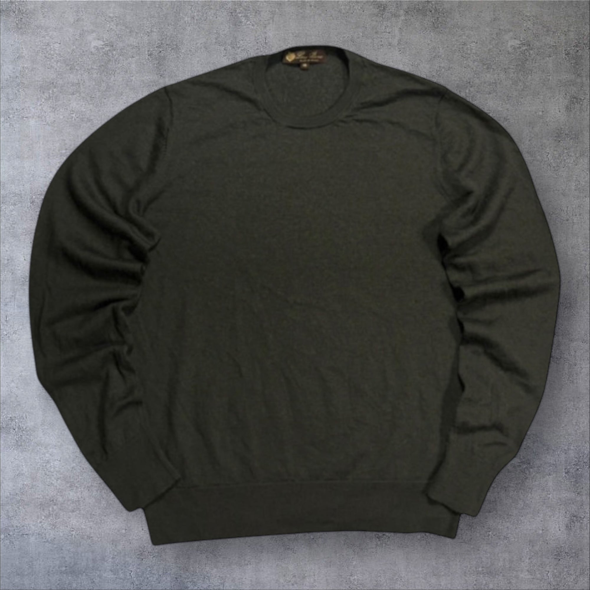 Loro Piana Fine Wool Sweater – Dark Green (Size S)