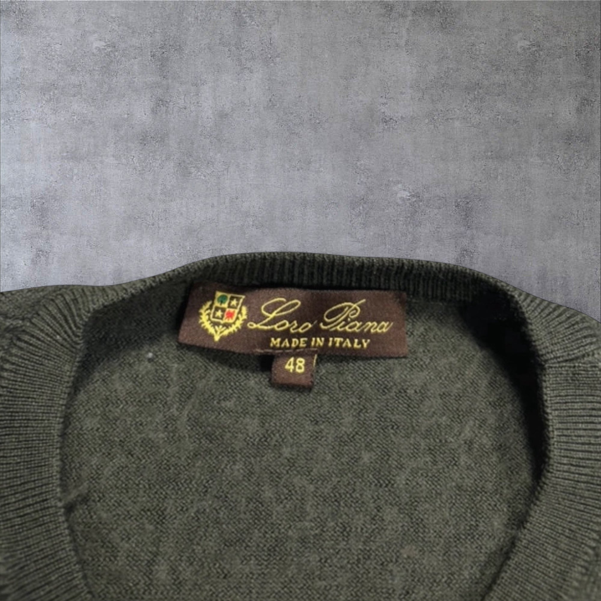 Loro Piana Fine Wool Sweater – Dark Green (Size S)