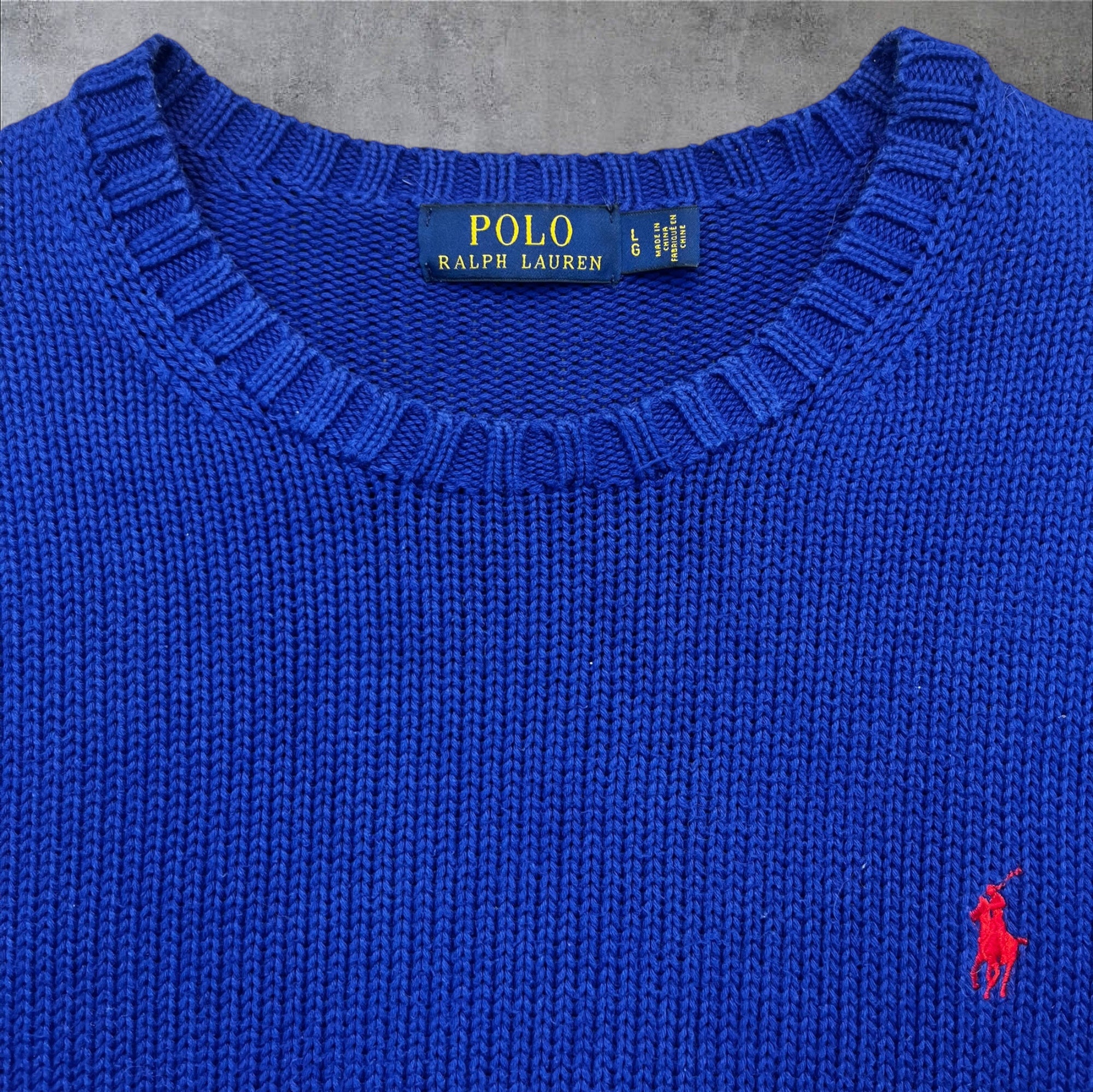Blue Ralph Lauren crewneck sweater