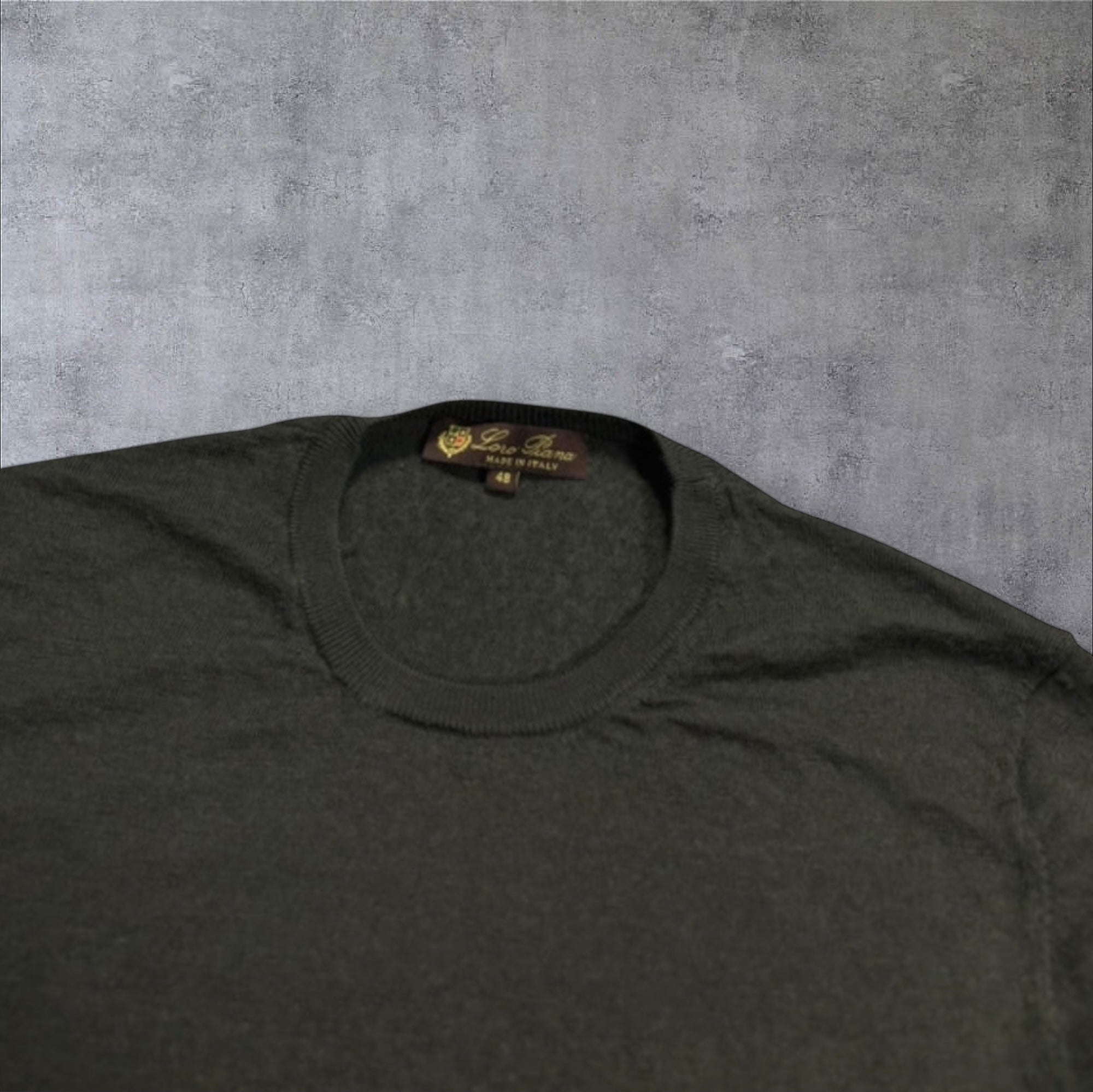 Loro Piana Fine Wool Sweater – Dark Green (Size S)