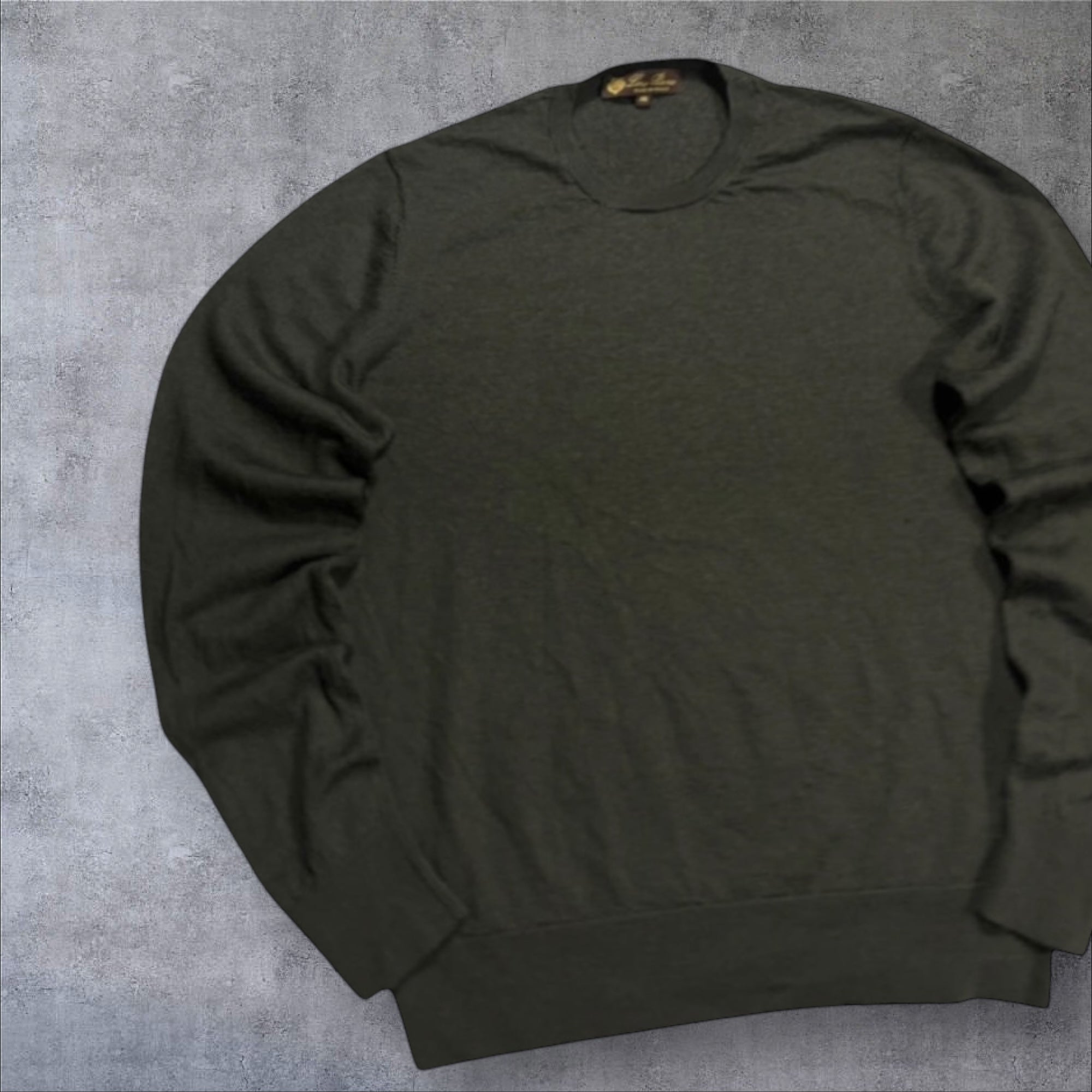 Loro Piana Fine Wool Sweater – Dark Green (Size S)