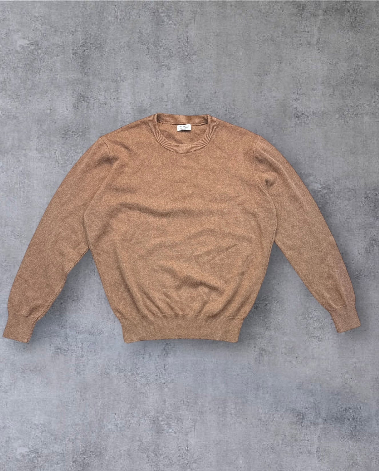 Brunello Cucinelli Crewneck Sweater – Brown (Size M, Made in Italy)