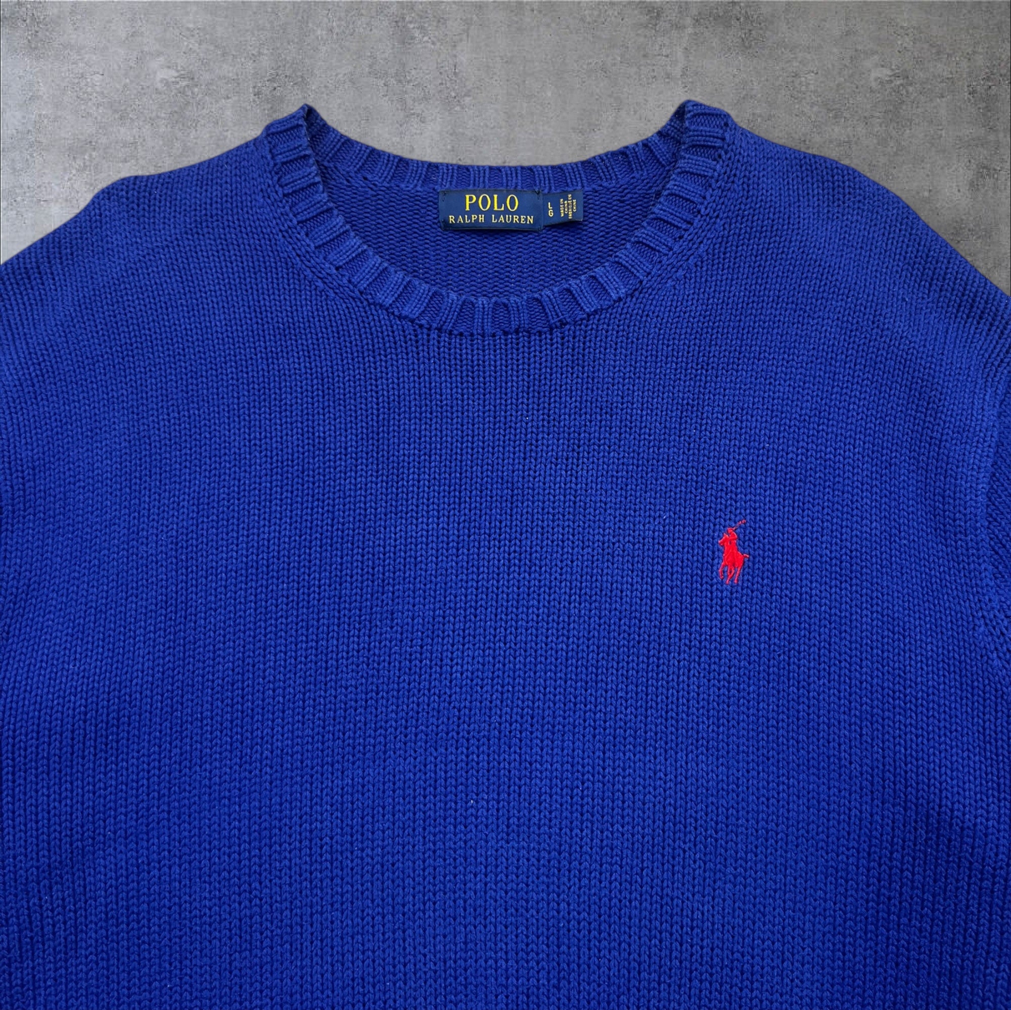 Blue Ralph Lauren crewneck sweater