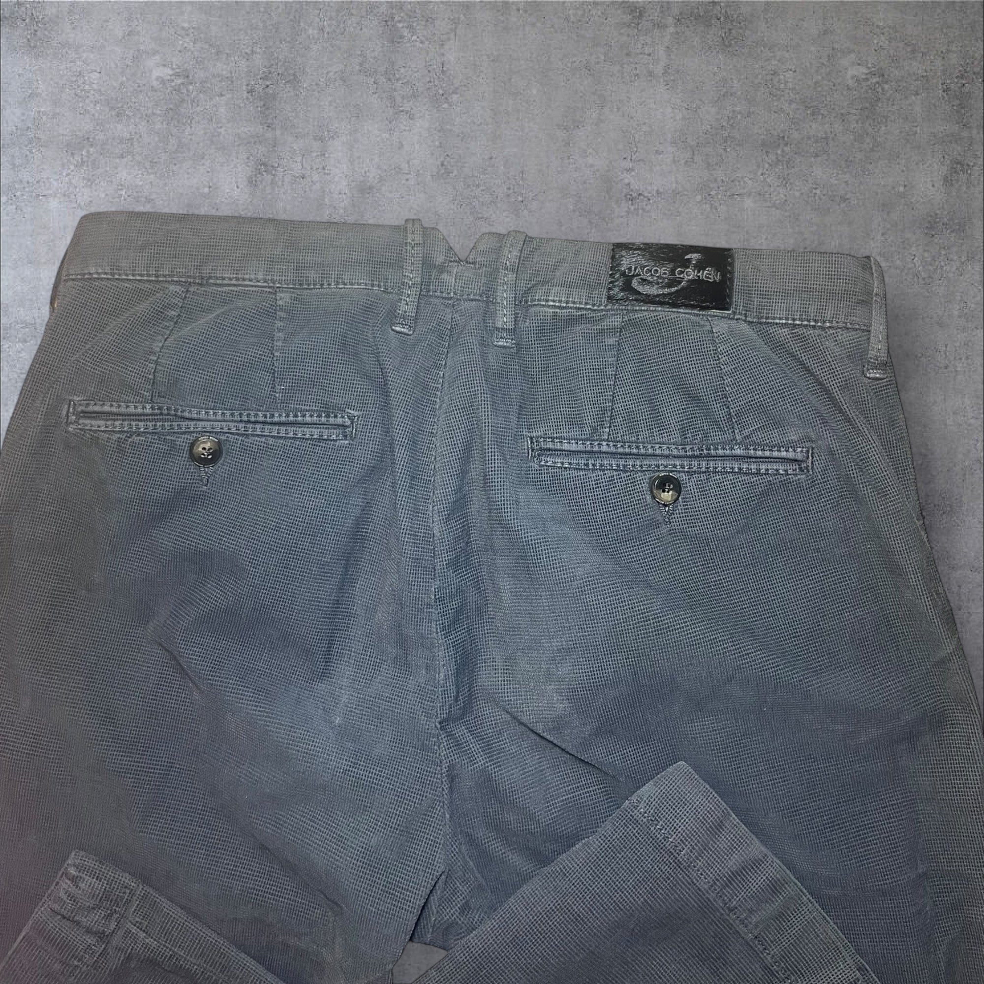 Jacob Cohen - Grey slim fit low rise trousers