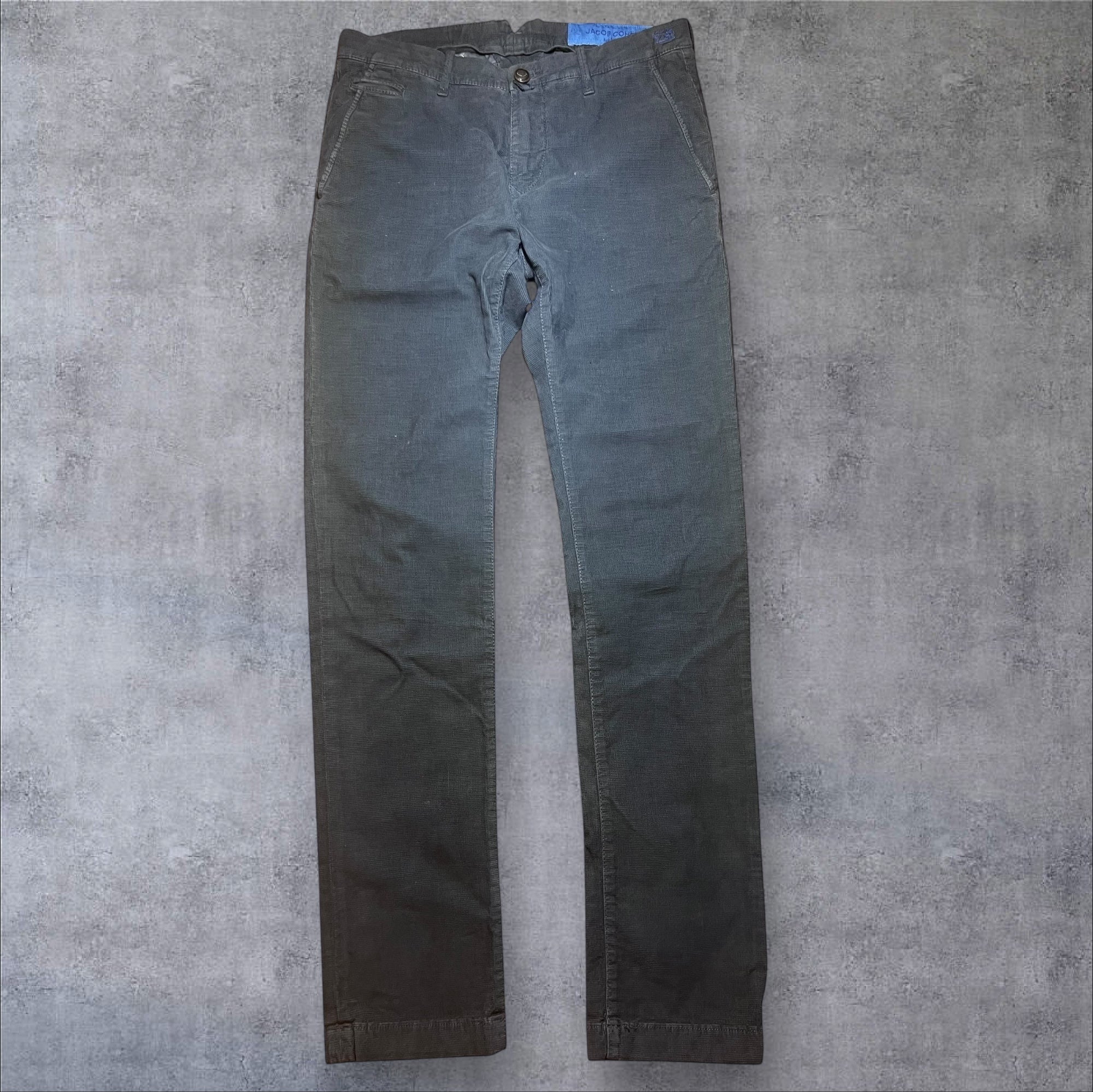 Jacob Cohen - Grey slim fit low rise trousers