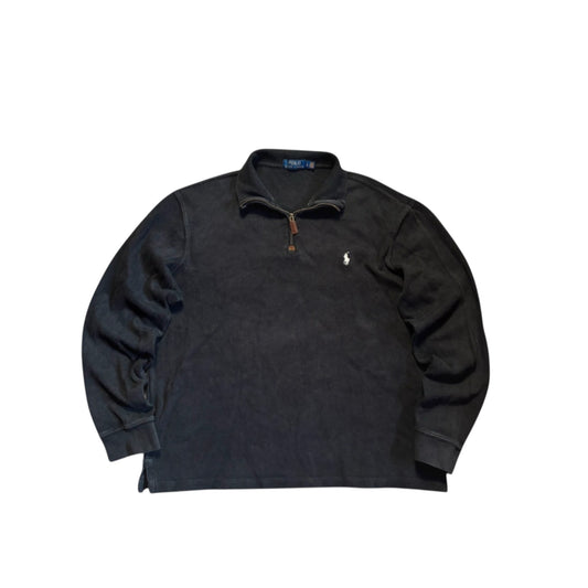 Polo Ralph Lauren Quarter Zip Sweater – Black (Size L)