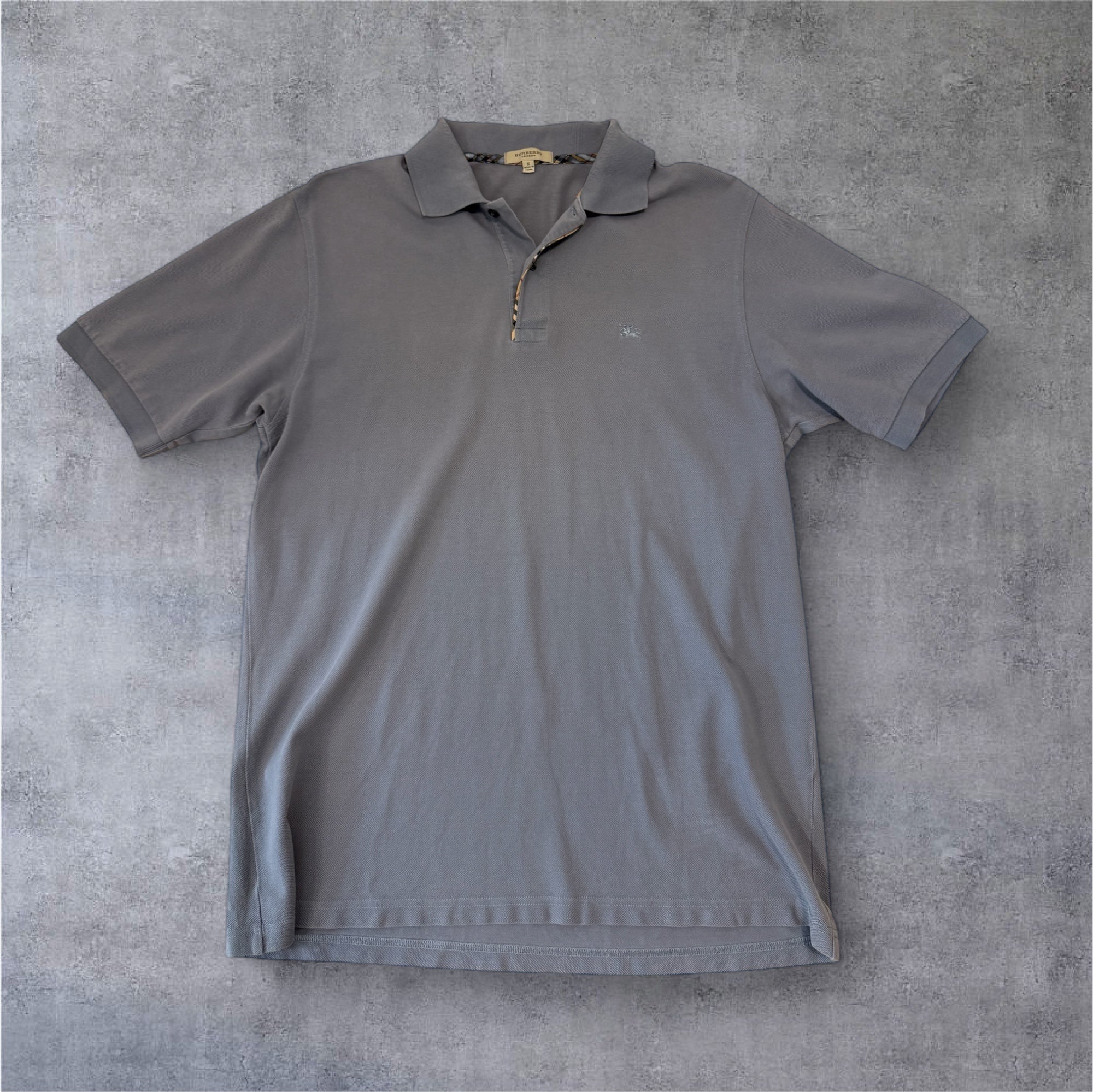 Burberry grey polo shirt