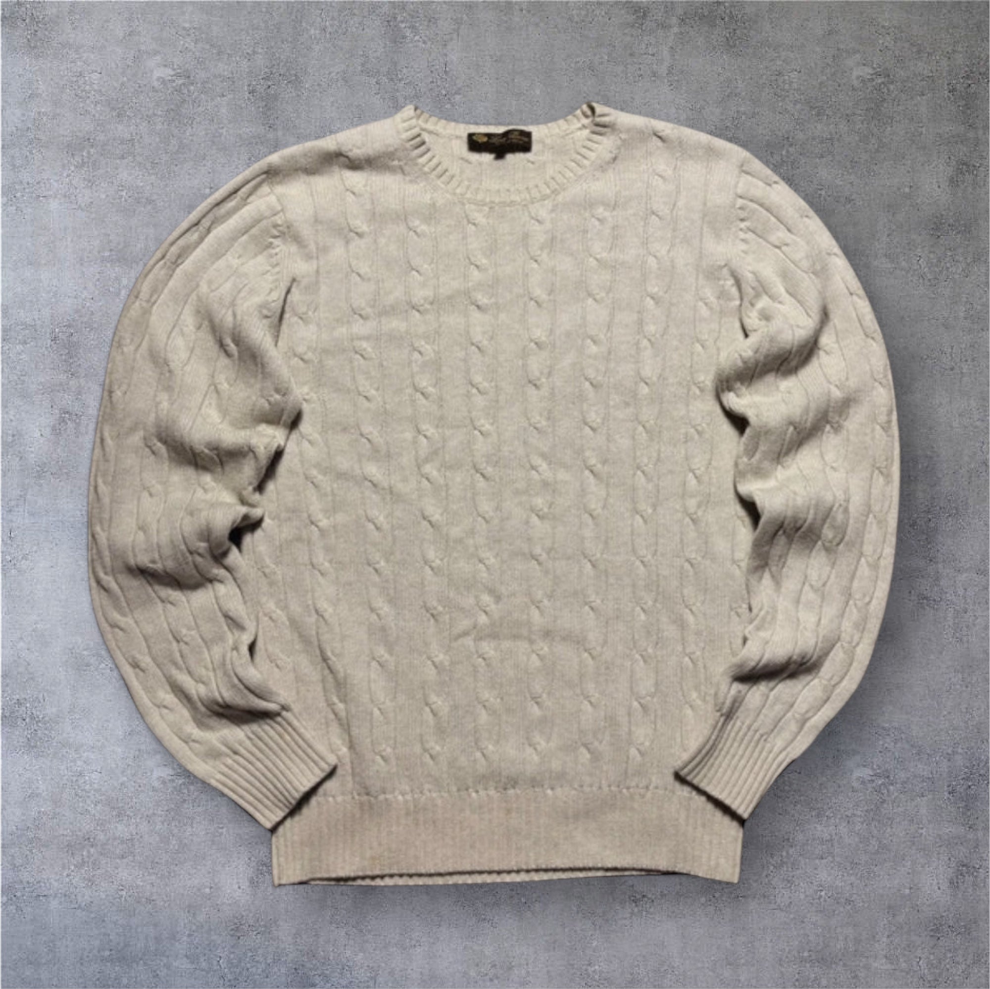 Loro piana cream crewneck sweater