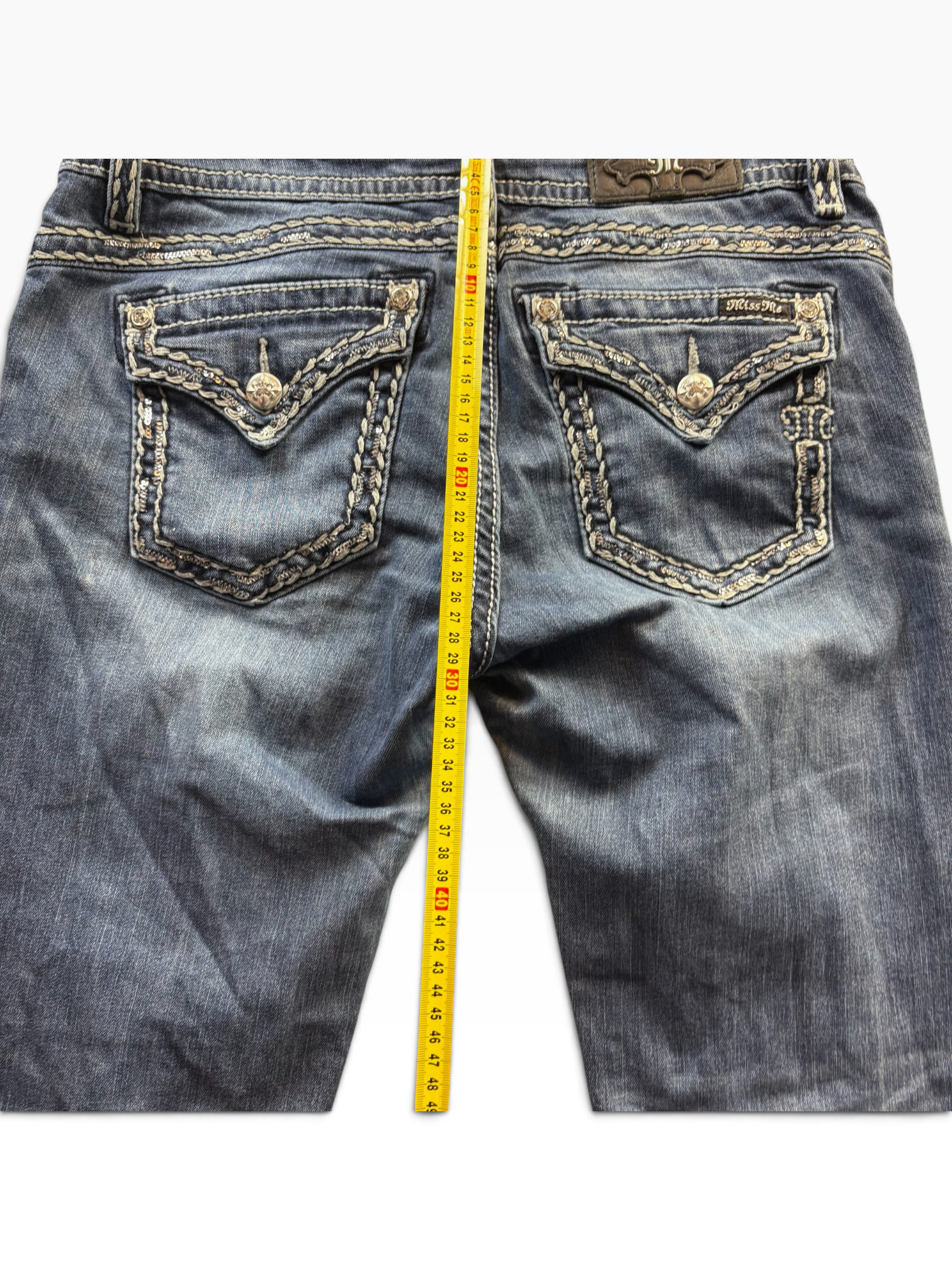 Miss Me Dark Wash Bootcut Bling Jeans Womens